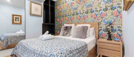 1 habitación, tabla de planchar con plancha, wifi y ropa de cama