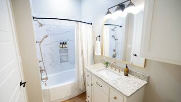 Hair dryer, towels