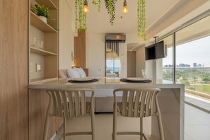 Studio (620) | Living area | 52-inch LCD TV with digital channels - Cartagena Beach Resort (Cartagena)