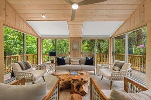 TV, fireplace, foosball - Walk to Beach Retreat w/ Pool, Hot Tub, Fire Pit (Michiana)