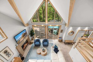 TV, fireplace, foosball - Walk to Beach Retreat w/ Pool, Hot Tub, Fire Pit (Michiana)