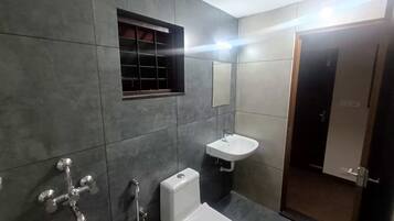 Towels, soap, toilet paper