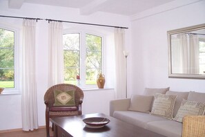 Smart TV, livros, aparelho de som