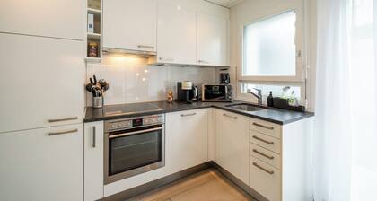 Modern Swiss Apt - spacious garden + parking