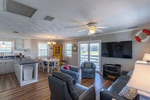 Smart TV, DVD player, stereo