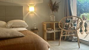 Kamar Double Mewah, kamar mandi pribadi, pemandangan kebun | Wi-Fi gratis