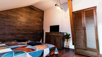 Deluxe-Apartment, 1 Queen-Bett und Schlafsofa, Kochnische | 1 Schlafzimmer, Verdunkelungsvorhänge, schallisolierte Zimmer