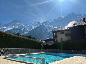 Pool - Cozy mountain studio | Summer pool + parking (Les Houches)