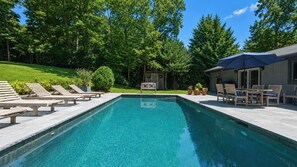 A heated pool