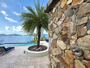 Outdoor pool - Eco-Luxury Paradise with Amazing Views & Pool (Coral Bay, St John 00830)