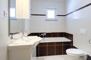 Hair dryer, towels