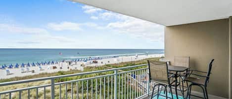 Condo, Multiple Beds, Balcony, Ocean View (Emerald Beach Resort 234) | Outdoor dining