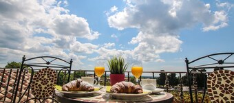 Stunning finca with bikes, saltwater pool, sea views, playground, lounge area