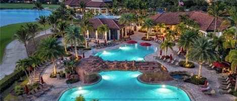 A heated pool