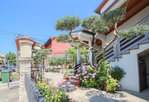 Property grounds - Charming flat surrounded by Mediterranean plants - only 650 metres to the beach (Novigrad)