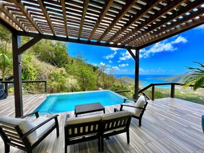 Outdoor pool - Big Views Over the Private Pool from this Simple Modern Getaway (Carolina)