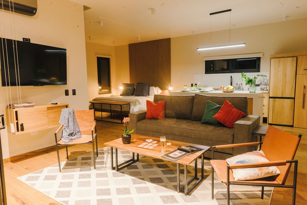 Superior Cabin, Mountain View | 1 bedroom, premium bedding, in-room safe, individually furnished