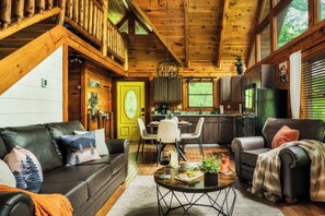 Smart TV, fireplace, video games