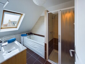 Shower, hair dryer