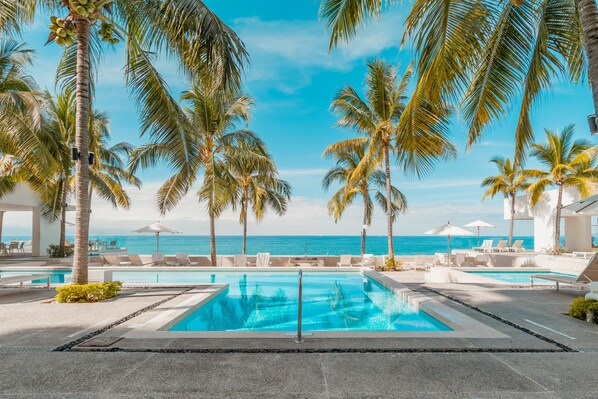 A heated pool