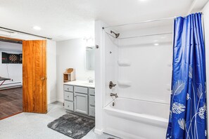 Hair dryer, towels