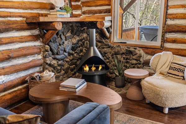 Interior - Cozy cabin in awesome Asheville, Hot tub, Fire pit, Dog friendly (Asheville)
