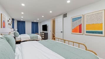 4 habitaciones, escritorio, wifi gratis y ropa de cama