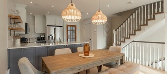 Farmhouse-Style Townhouse | 3 Floors • Fireplace