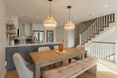 Farmhouse-Style Townhouse | 3 Floors • Fireplace