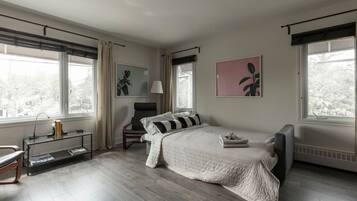 2 bedrooms, desk, iron/ironing board, WiFi