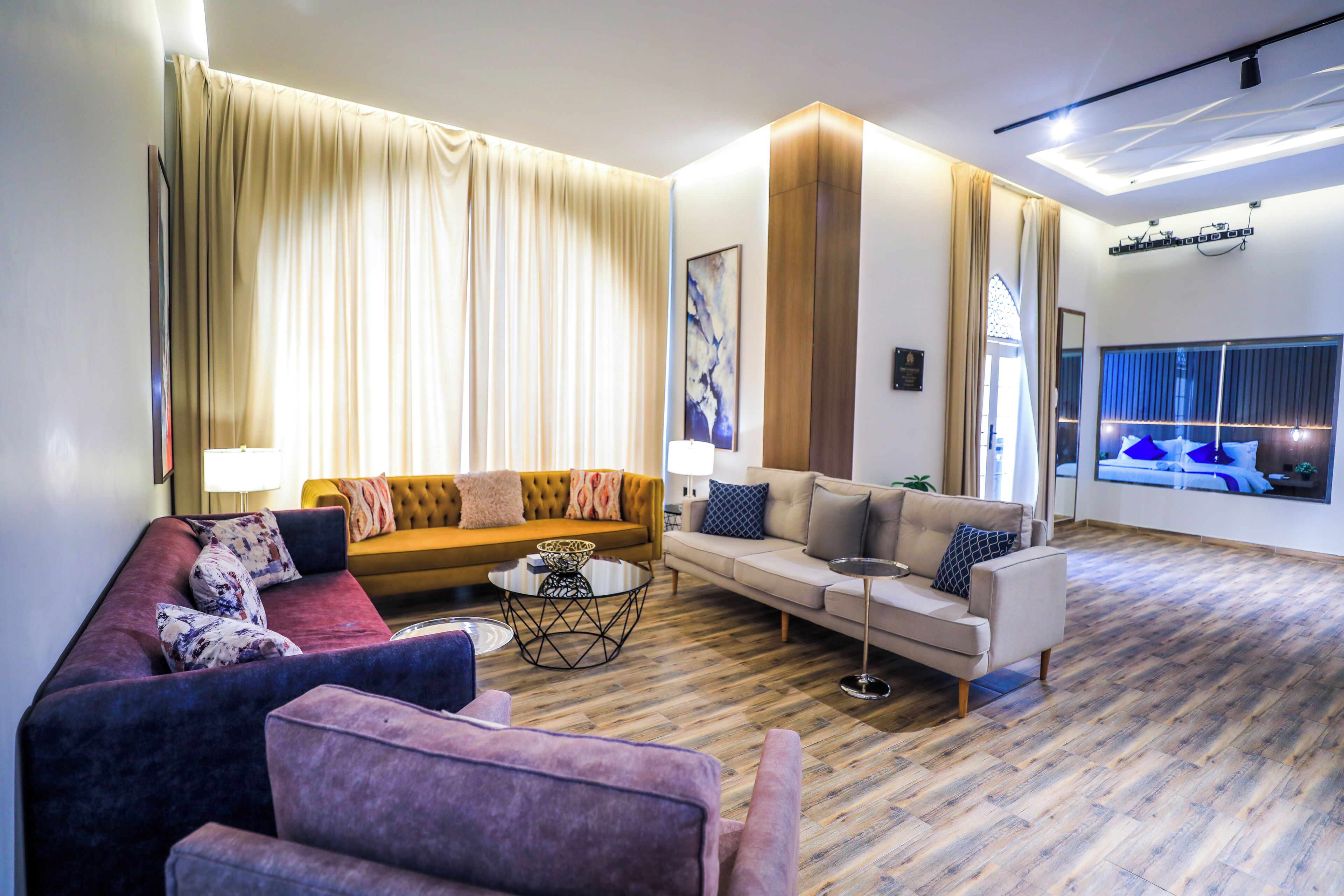 Deluxe Chalet, Patio, Garden View | Living area