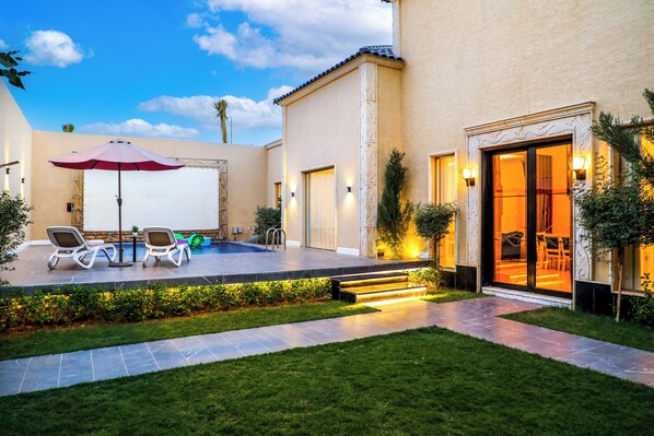 Luxury Villa, Patio, Garden View | Terrace/patio