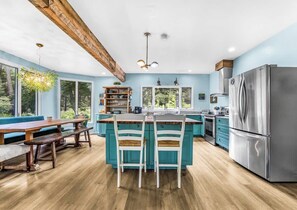 Fridge, microwave, oven, stovetop - Reef Point Cottage-Ocean views! (Bar Harbor)