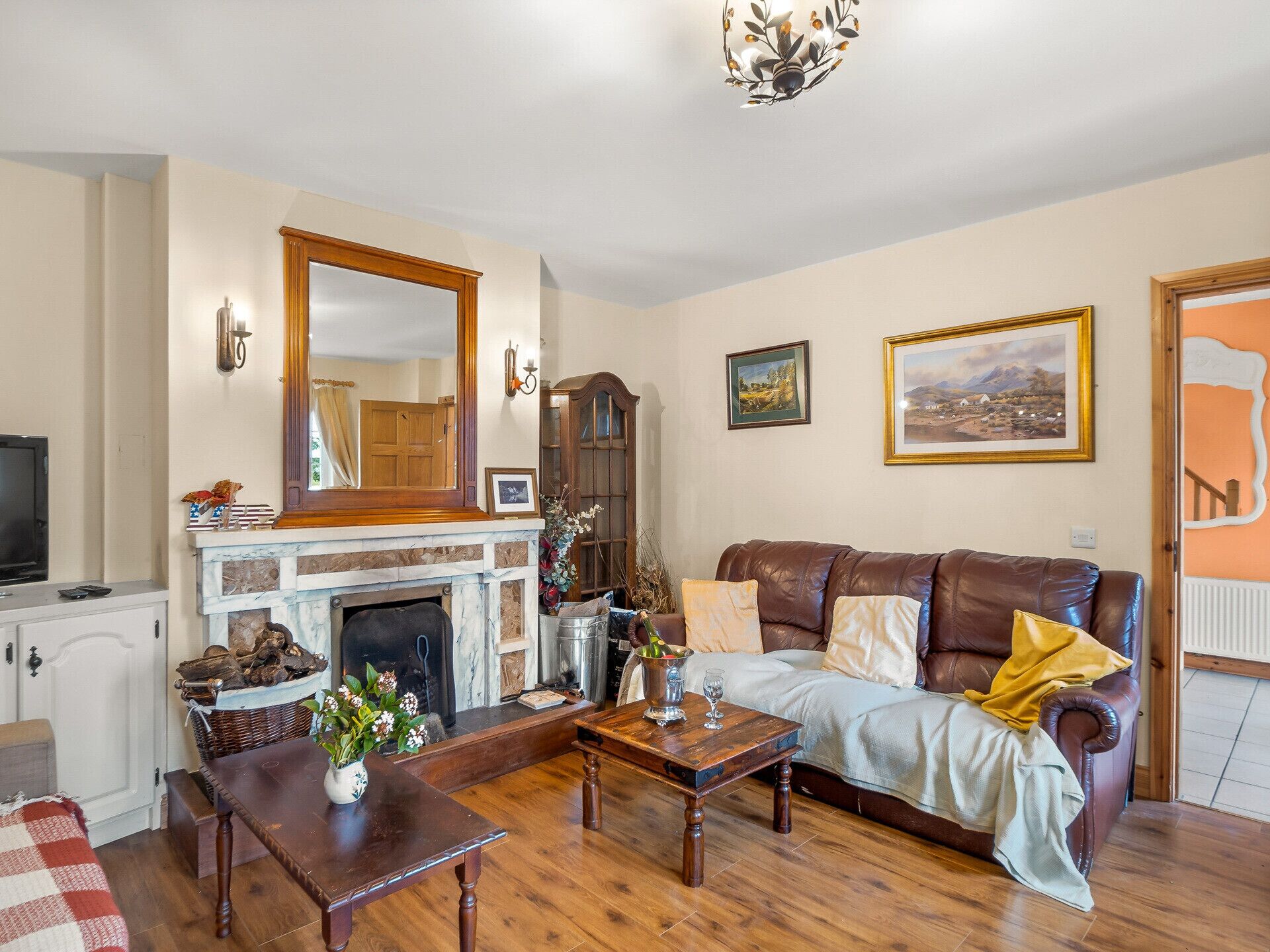 TV, fireplace, DVD player