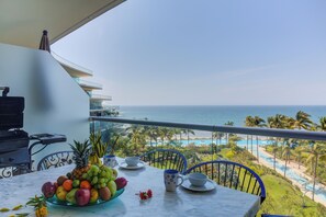 Familienapartment, Balkon, Meerblick | Blick vom Balkon