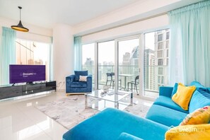 Standard Apartment, 3 Bedrooms (Apartment) | Living area - Dream Inn - Damac Heights Fendi (Dubai)