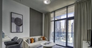 Standard Apartment, 1 Bedroom (Apartment) | Living area - 1-Bedroom in Merano Tower, Business Bay (Dubai)