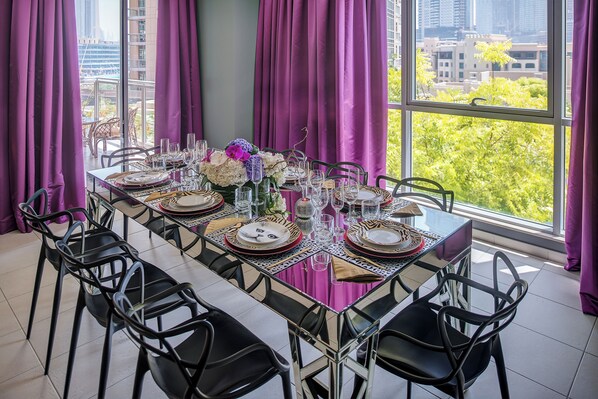 Dining - Dream Inn - 4 Bedroom Apartment - Downtown Dubai (Dubai)