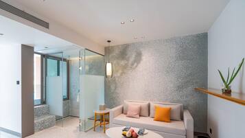 Suite, 1 King Bed with Sofa bed | In-room safe, iron/ironing board, free cots/infant beds, bed sheets