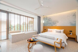 Deluxe Room, 1 King Bed, Pool Access | In-room safe, iron/ironing board, free cribs/infant beds, bed sheets - Wyndham Garden Phuket Kamala (Kamala)