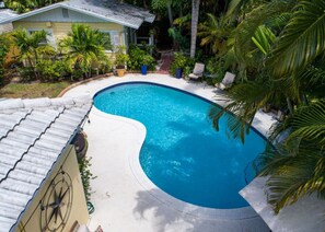 A heated pool
