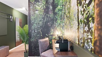 Deluxe Double Room, Private Bathroom, Courtyard View | Premium bedding, in-room safe, desk, laptop workspace