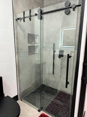 Shower, hair dryer