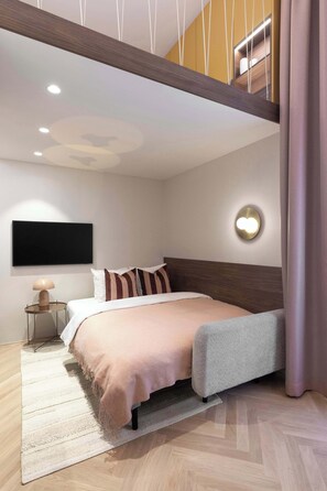 1 bedroom, iron/ironing board, WiFi, bed sheets - TurnKey | Wenceslas square Two Level Apartment XI (Praha 1)