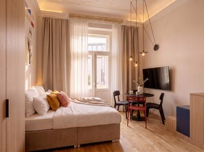 2 bedrooms, iron/ironing board, travel crib, WiFi