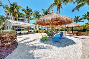 Outdoor dining - One Particular Harbour 395-102 - Beaches, Pool, Resort Style Living (Bradenton)