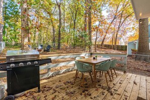 屋外ダイニングエリア