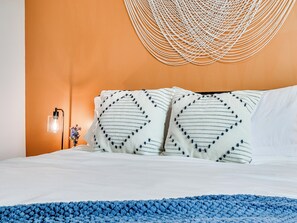 4 bedrooms, iron/ironing board, travel cot, WiFi
