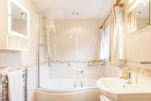 Hair dryer, towels