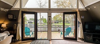 Loch Nez | A-Frame Retreat with Dock on Upper Silver Lake